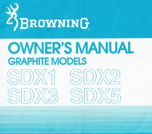 Browning 1980 S Graphite SDX Models Schematics ORCA